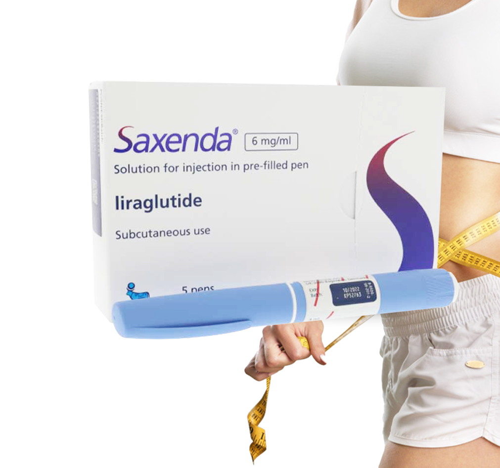 An image of a packet of Saxenda Weight Loss Injections